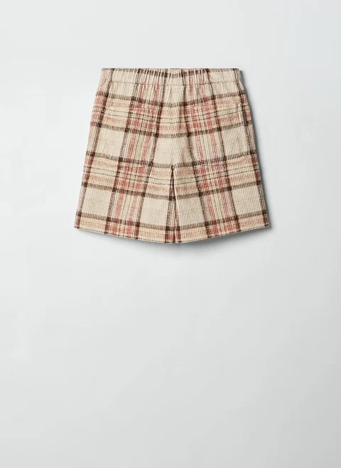 Кариран панталон от рипсено кадифе Brunello Cucinelli Kids 8-10