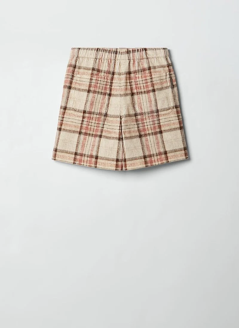 Кариран панталон от рипсено кадифе Brunello Cucinelli Kids 8-10