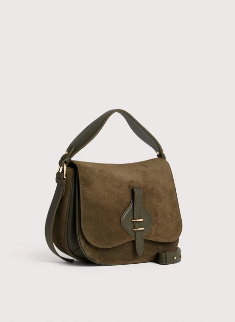 Велурена чанта Coccinelle Mavery Medium — снимка 7