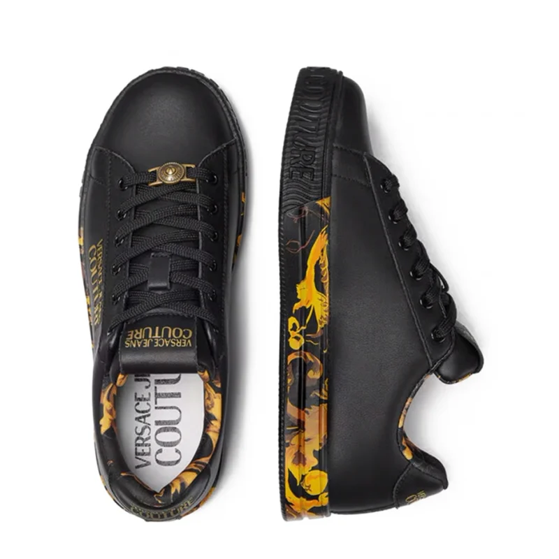 Дамски черни кецове VERSACE JEANS — снимка 6