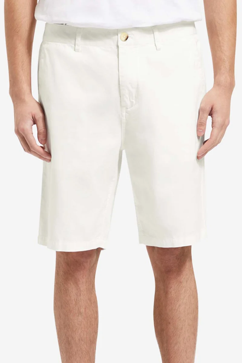 Бермуда Stuart-Garment-Dyed Cotton-Blend Twill 177570 SC0006 white — снимка 2