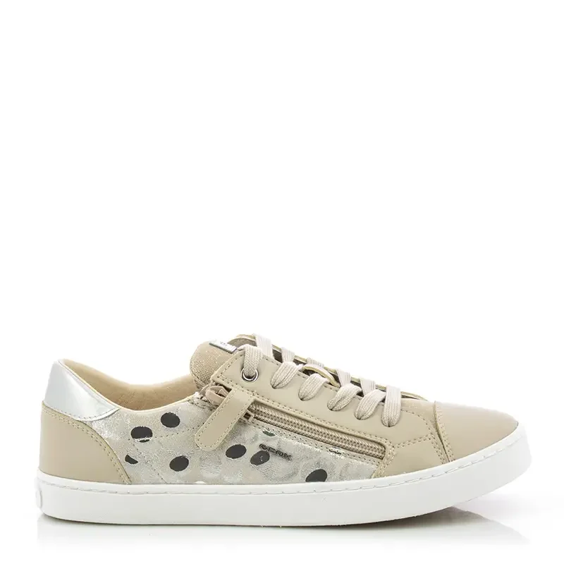 Сникърс Момичета GEOX – J02D5B C0475 JR KILWI GIRL BEIGE/SILVER