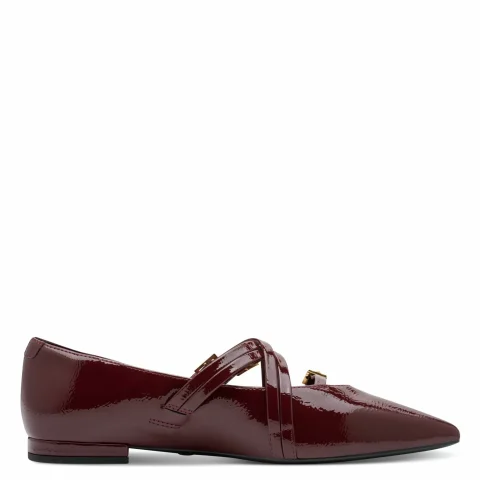 Балерини TAMARIS – 1-22160-45-568 MERLOT PATENT — снимка 2