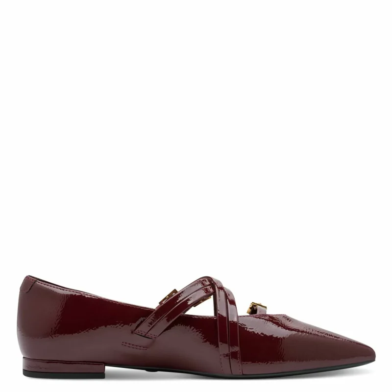 Балерини TAMARIS – 1-22160-45-568 MERLOT PATENT — снимка 2