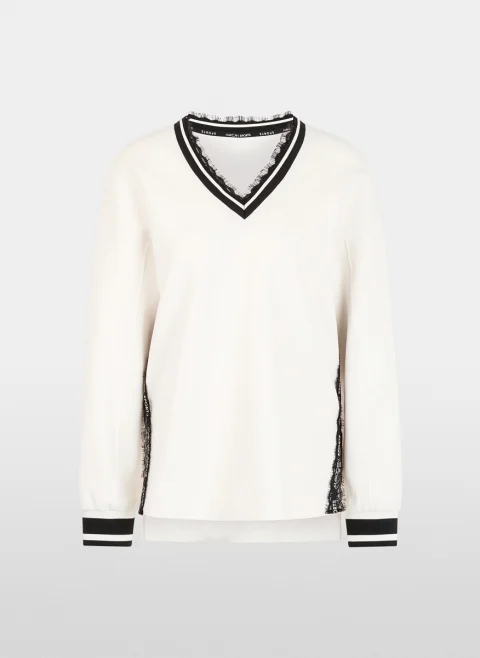 Суитшърт с дантела Marc Cain Sports — снимка 6
