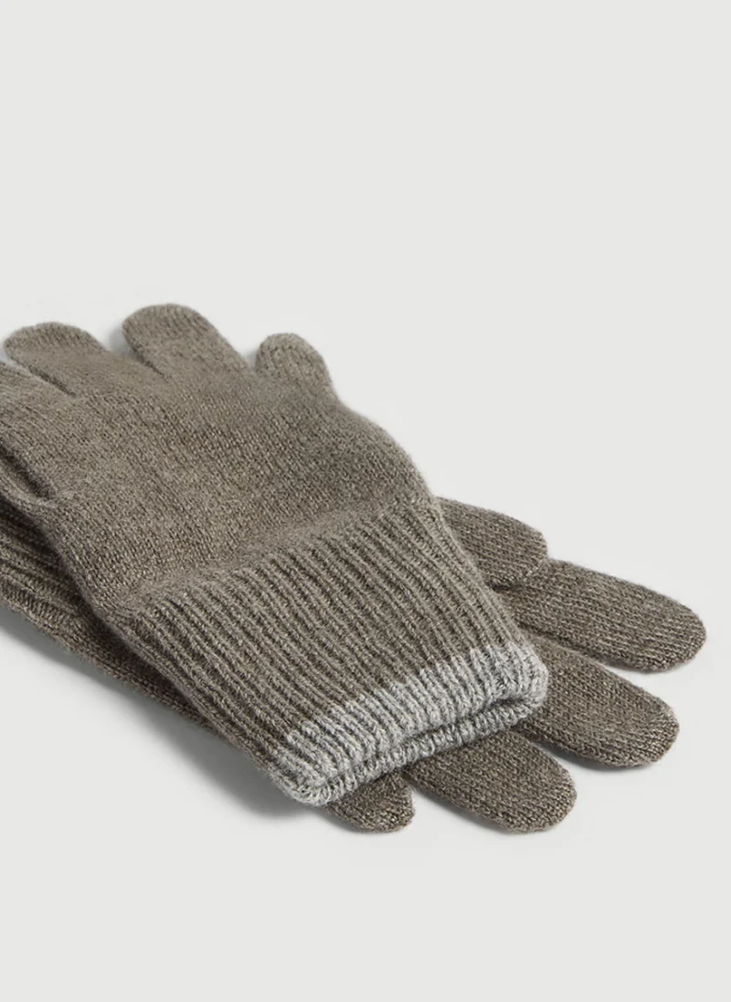 Ръкавици от 100% кашмир Brunello Cucinelli Kids M — снимка 8