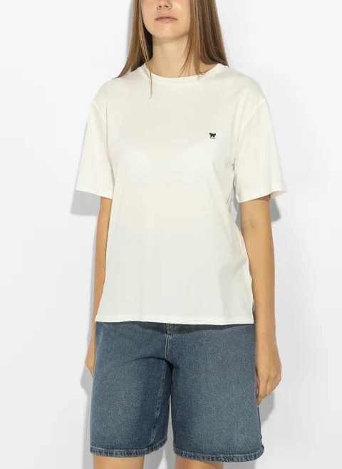 Тишърт с лого бродерия Weekend Max Mara Wkdvenaco — снимка 4