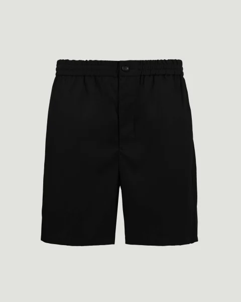 Twill Shorts in Black