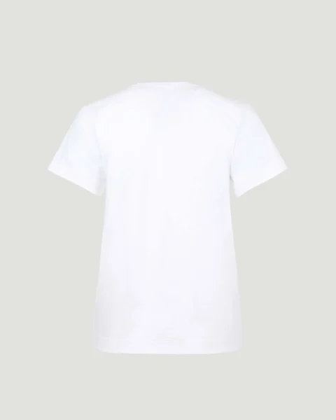Women's Multi Logo T-Shirt in White — снимка 2
