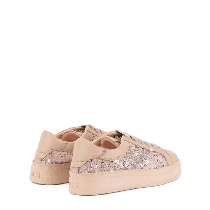 Дамски бежови спортни обувки Giuly Fabric AGL — снимка 8