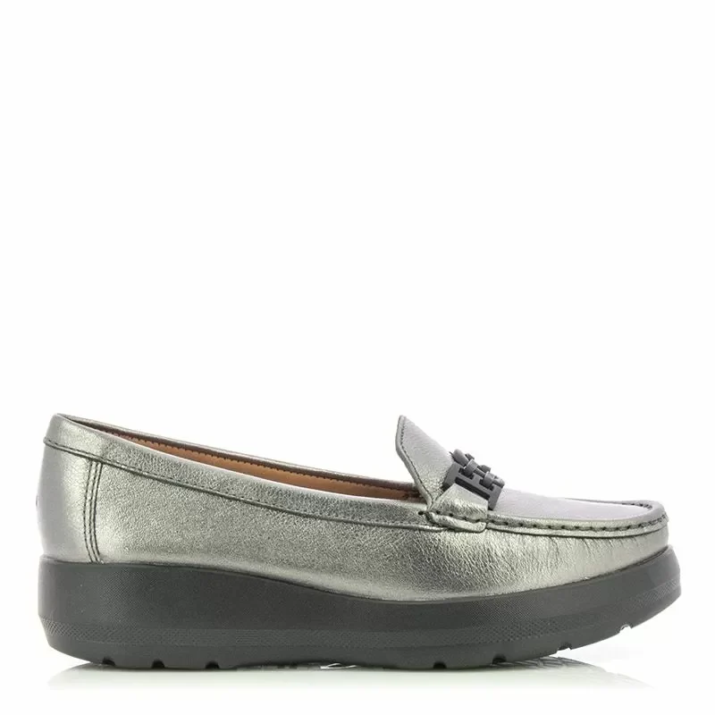 Дамски Лоуфър WIRTH – 50681 LOCANDA METALIC PEWTER