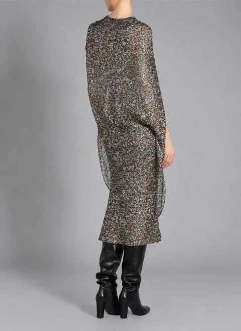 Рокля с пайети 'Cape effect' Alberta Ferretti — снимка 3