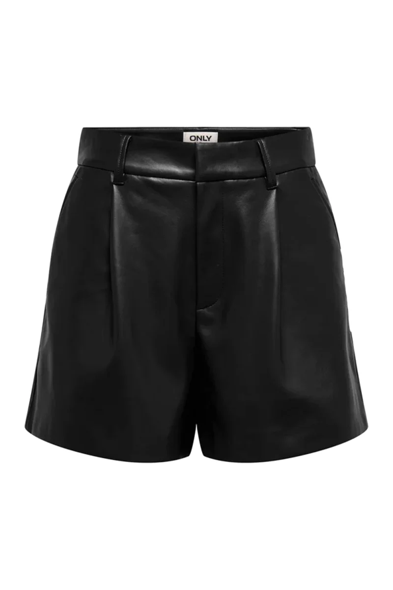 Къс панталон Onlsmooth Hw Faux Lea 15351265 C-N10 black