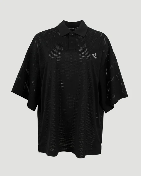 Athletic Mesh Logo Polo