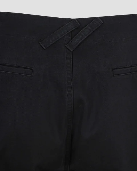 Cotton Trousers in Black — снимка 3