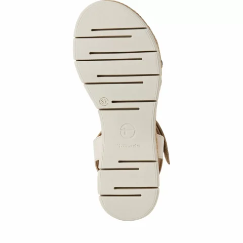 Дамски Сандали На Платформа TAMARIS – 1-28220-44-412 IVORY/LEOPARD — снимка 6