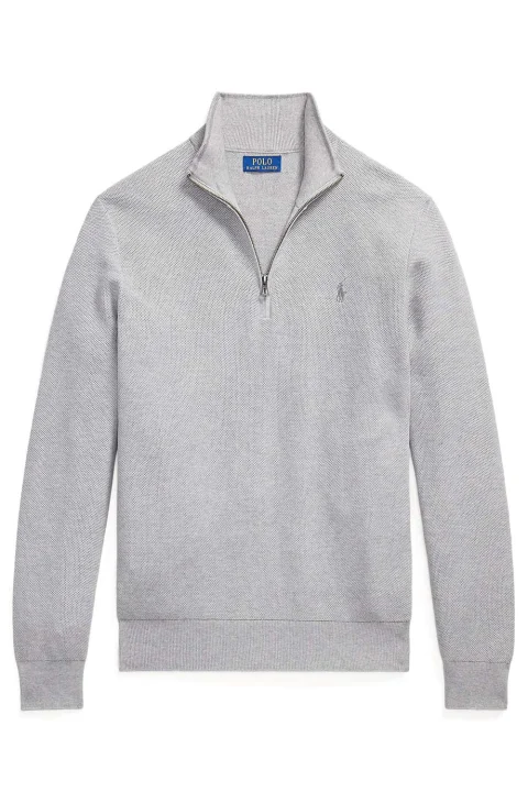 Плетено 32/2 Cotton-Half Zip 710B18060009 020 grey