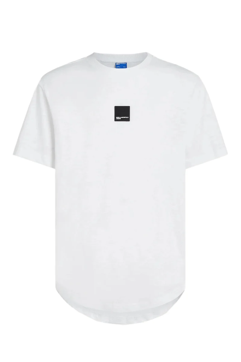 T-Shirt Klj Reg Curved Hem Slub B2M17048 100 white