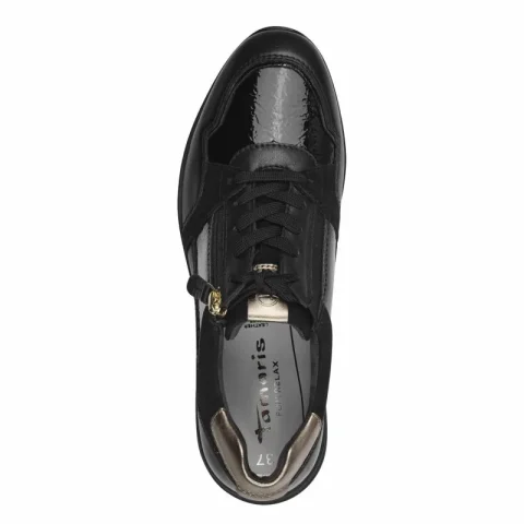 Дамски Сникърс TAMARIS – 1-23784-41-0C8 BLACK COMB — снимка 5