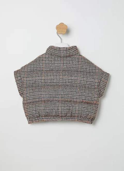 Пухен елек с вълна Brunello Cucinelli Kids — снимка 2