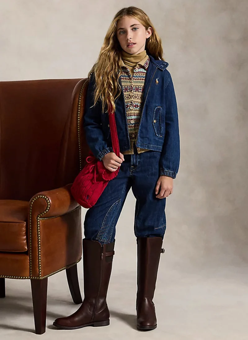 Разкроен деним Ralph Lauren Kids 7-16