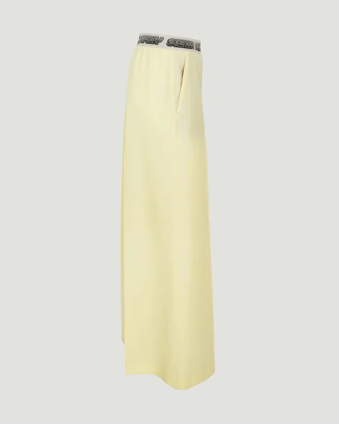 Logo Tape Trousers in Yellow — снимка 2