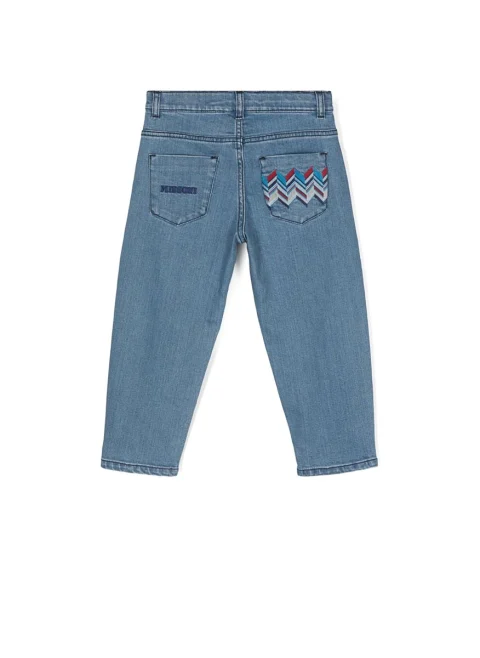 Деним с бродерия Missoni Kids — снимка 2