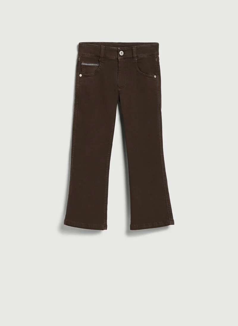 Разкроен деним с монили Brunello Cucinelli Kids 12