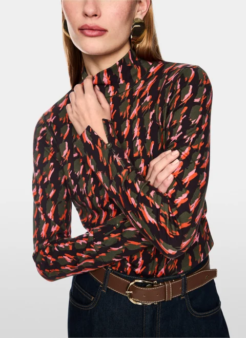 Блуза с принт 'Houndstooth' Marc Cain Collections