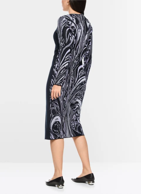 Рокля от фино плетиво Marc Cain Collections — снимка 2