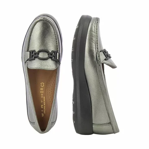 Дамски Лоуфър WIRTH – 50681 LOCANDA METALIC PEWTER — снимка 5