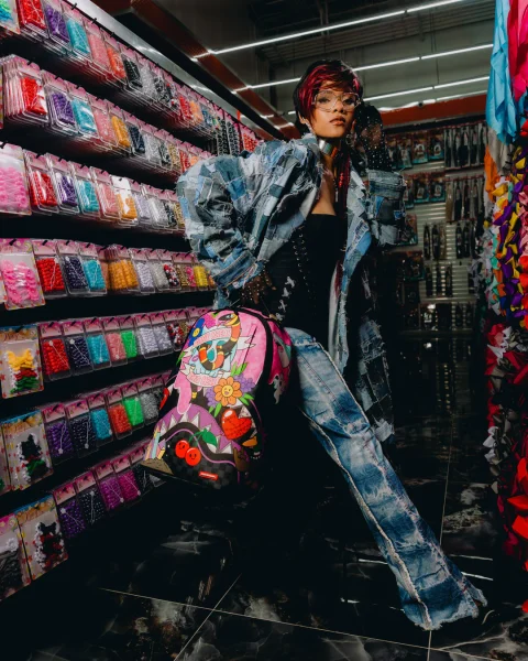 Раница WTF PUNK ROCK CHICK BACKPACK — снимка 2
