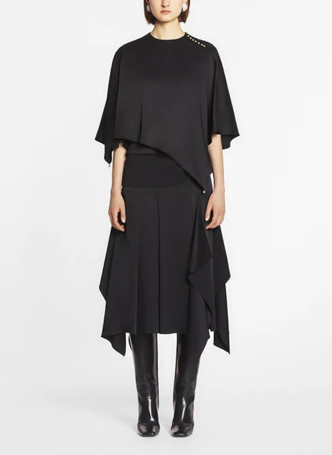 Сатениран топ 'Cape Style' Lanvin