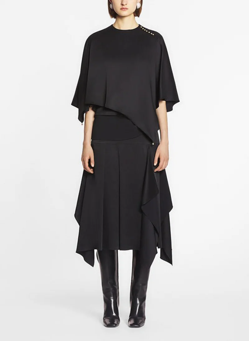 Сатениран топ 'Cape Style' Lanvin