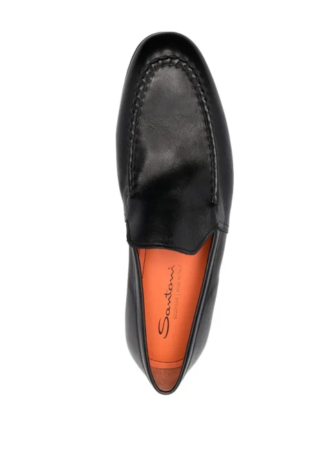 Кожени мокасини Santoni — снимка 3