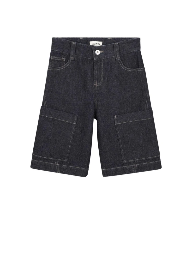 Къс панталон от деним Lanvin Kids