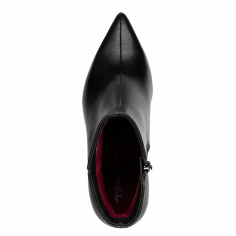 Дамски Боти На Ток TAMARIS – 1-25358-45-003 BLACK LEATHER — снимка 5