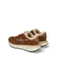 Дамски кафяви маратонки с вълна Lauryn 8532M Premiata — снимка 4