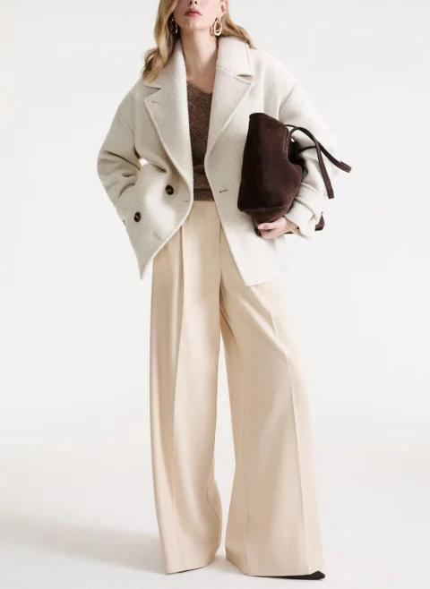 Палто 'Herringbone bouclé' с вълна Marella Mlsbaita