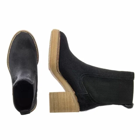 Дамски Боти На Ток CLARKS – 26178668 CASSIANO TOP BLACK — снимка 5