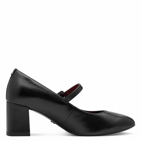 Токчета TAMARIS – 1-22460-45-003 BLACK LEATHER — снимка 2