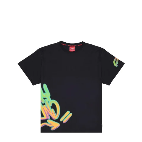 Мъжка черна тениска с графити SPRAYGROUND