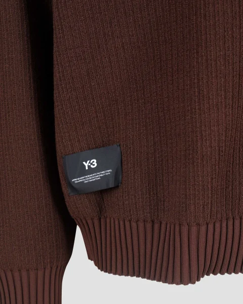UT Knit Crew Sweatshirt in Mystery Brown — снимка 3