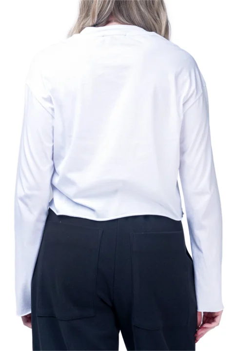 Блуза Boxy Longsleeve DLWL000047 white — снимка 2