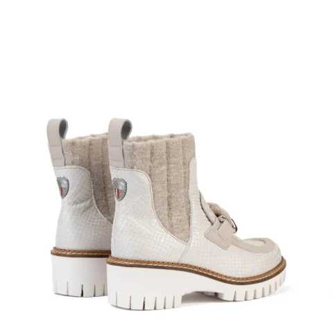 Дамски бели боти New Italia Shoes — снимка 9