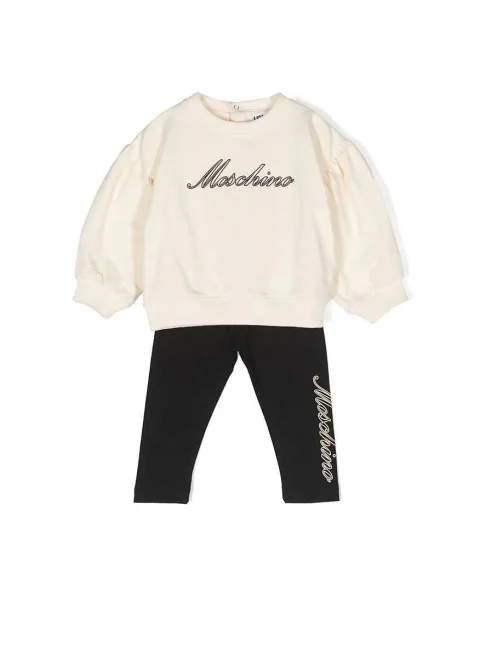Комплект с лого принт Moschino Kids