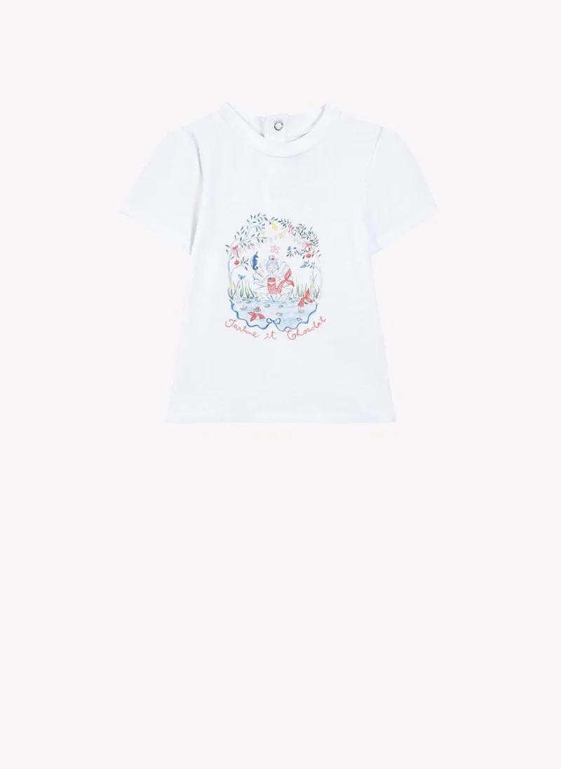 Тишърт с принт 'Summer Treasure' Tartine et Chocolat — снимка 4