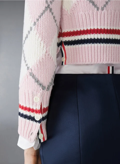 Жилетка от вълна със скъсена дължина Thom Browne — снимка 4