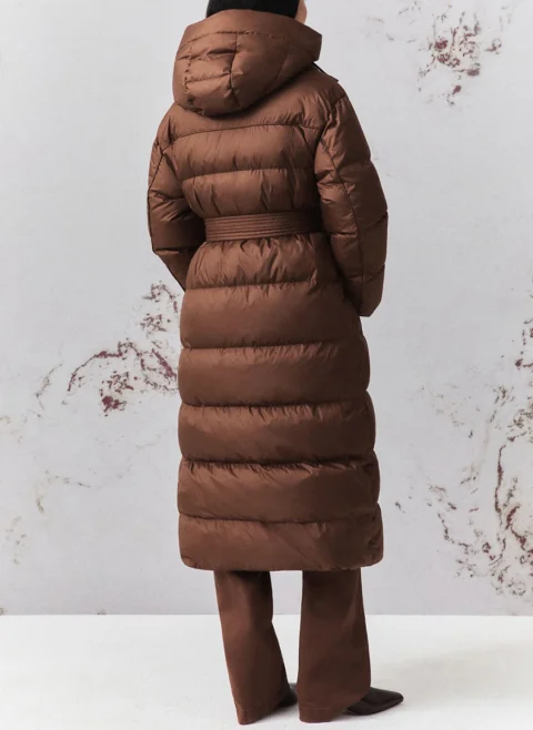 Дълго пухено яке Marella Monochrome Mllalben — снимка 4