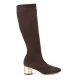 Дамски кафяви ботуши Casadei — снимка 2